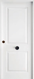 Puerta de seguridad modelo Recto acabado blanco.