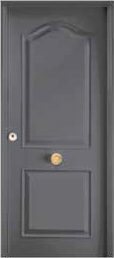 Puerta de seguridad modelo Semiprovenzal acabado gris