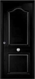 Puerta de seguridad modelo Semiprovenzal acabado negro