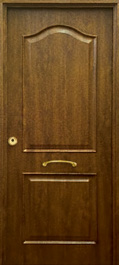 Puerta de seguridad modelo Semiprovenzal acabado roble viejo